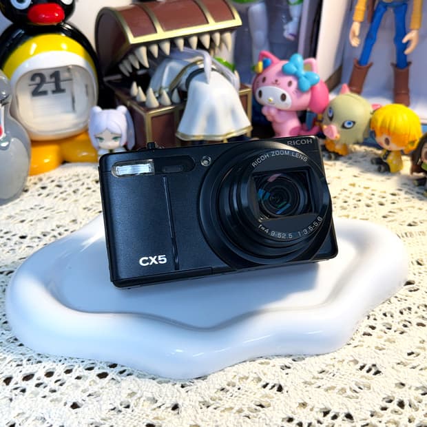 [🎞️필름 감성] 리코 RICOH CX5 블랙 레트로 디지털 카메라