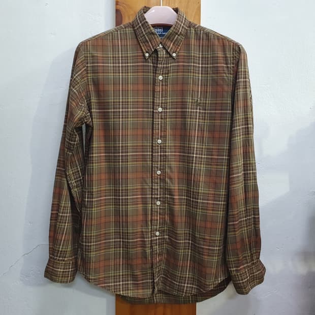 폴로 랄프로렌 긴팔 체크셔츠(95)