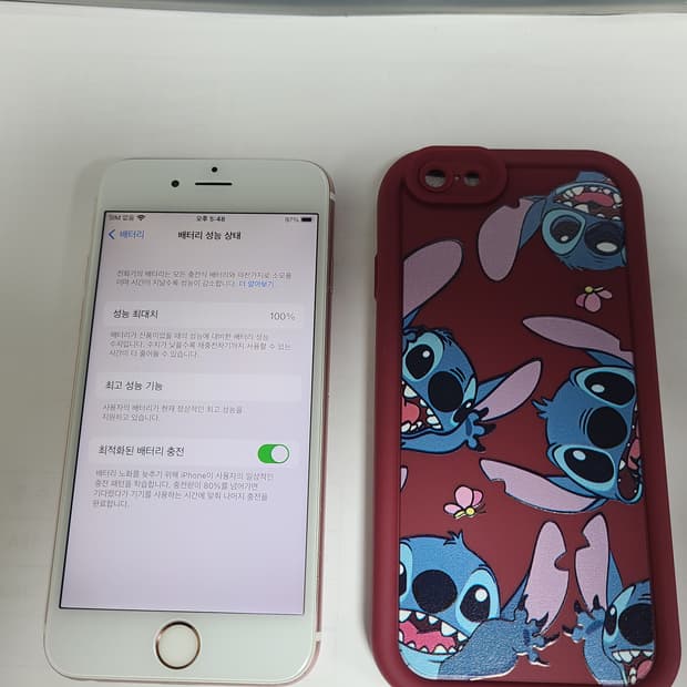 아이폰6s 로즈골드 16g 배터리100 한국판 