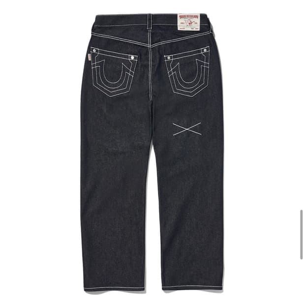 트루릴리젼 세이프티 생지 데님 팬츠 인디고