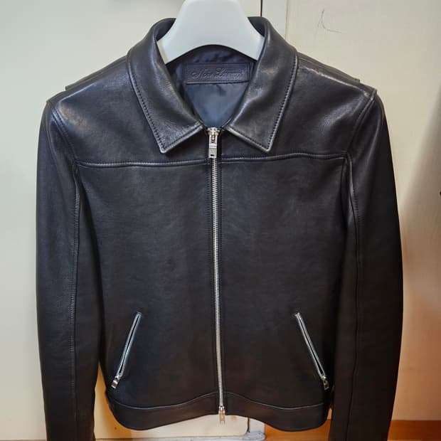 44) 느와르 라르메스 STANDARD JK#8 싱글라이더 블루종 가죽