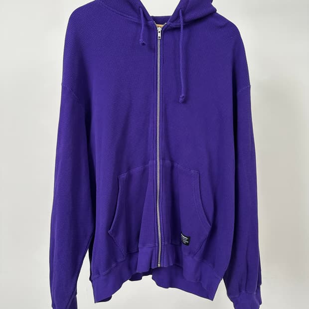 슈프림 써멀 후드 집업 퍼플 XL