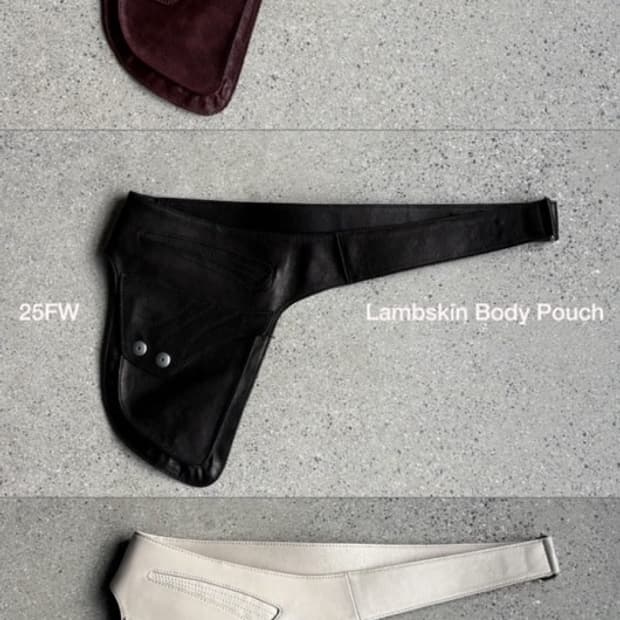 미스치프 lambskin body pouch (burgundy)
