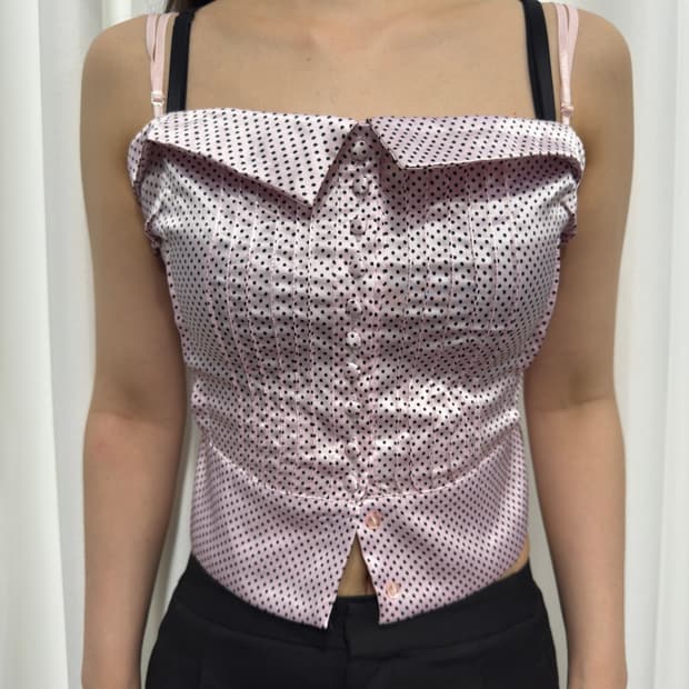 dot design blouse