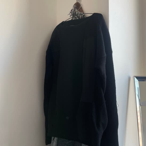 yoji yamamoto 블랙 니트 