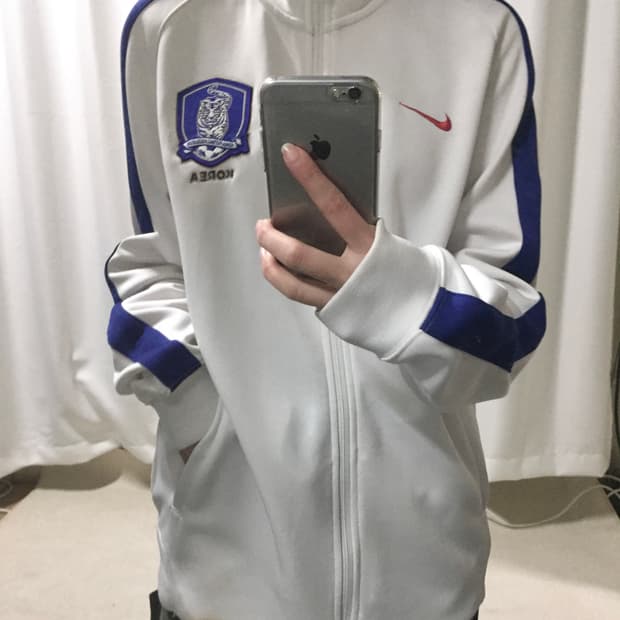 나이키 흰파 화이트 블루 코리아 한국 국대 져지 트랙탑