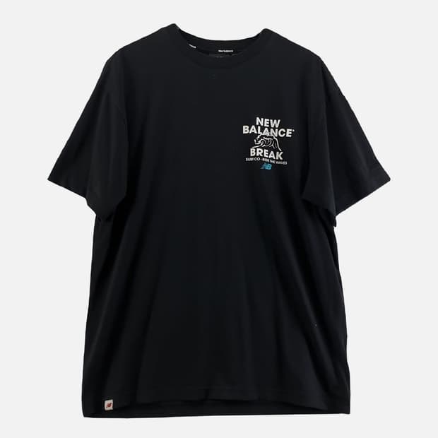 뉴발란스 블랙 남자 반팔티 100 N8928