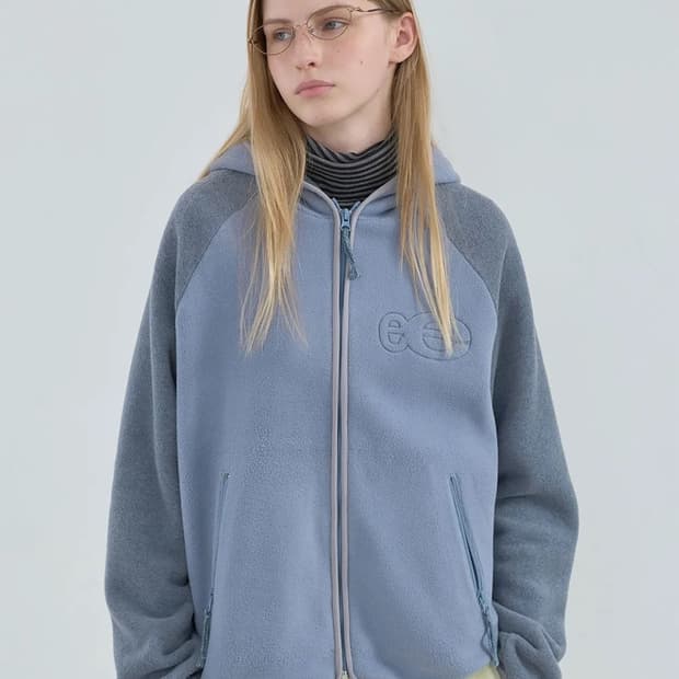 엔조블루스 플리스 집업후디