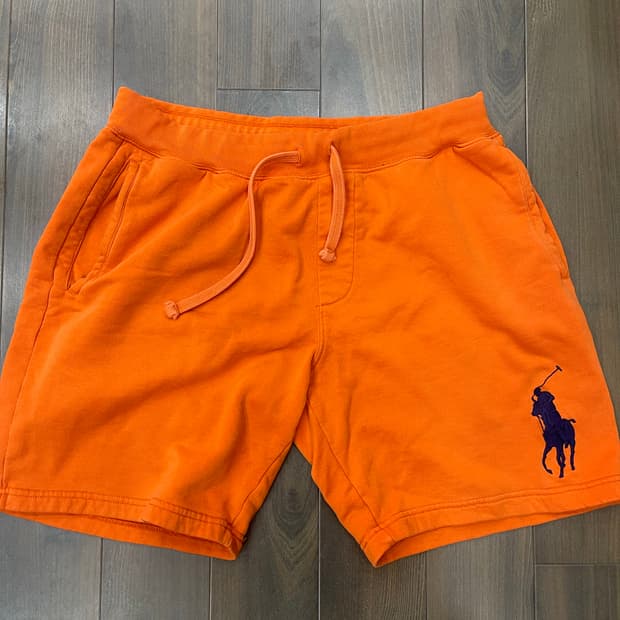 M 폴로랄프로렌 코랄 빅포니 면 밴딩반바지 