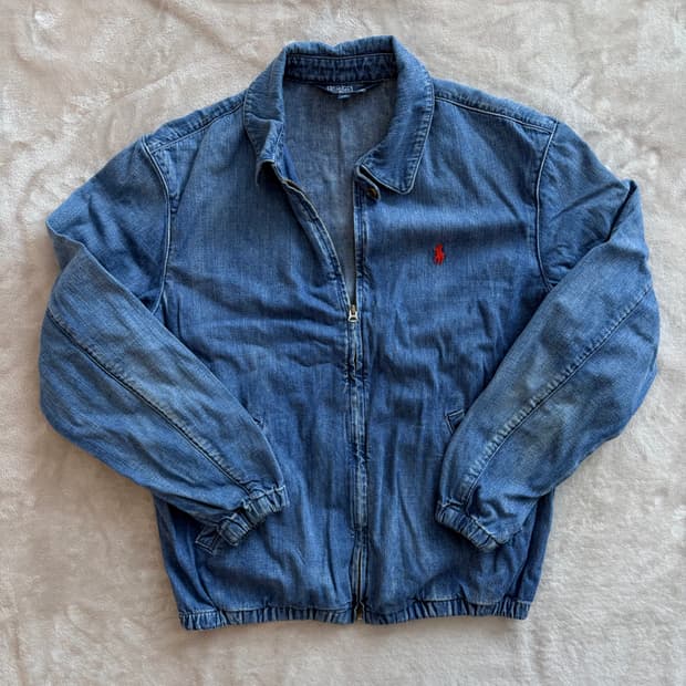 폴로 랄프로렌 데님 해링턴 보머 자켓, M