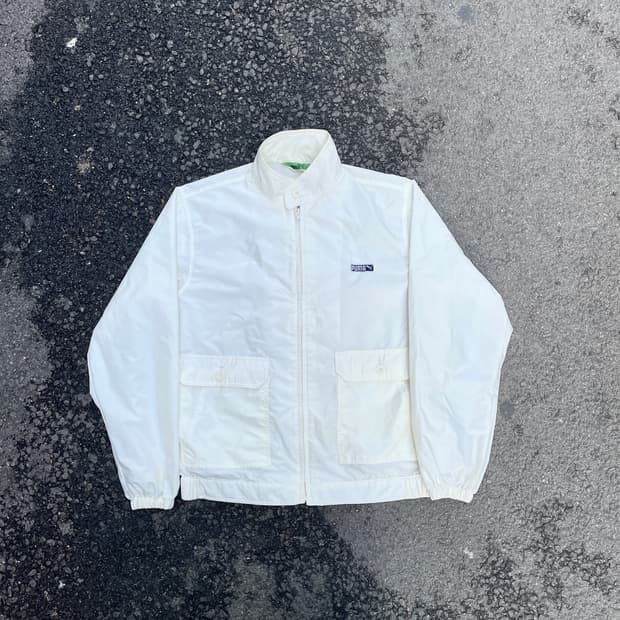 90s 푸마 하이넥 차이나카라 올드스쿨 나일론 트랙자켓 바람막이 L