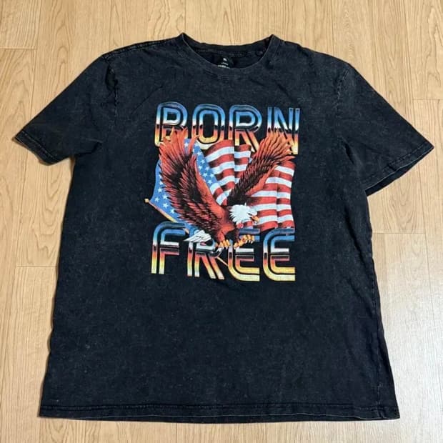 빈티지 성조기 독수리 반팔티