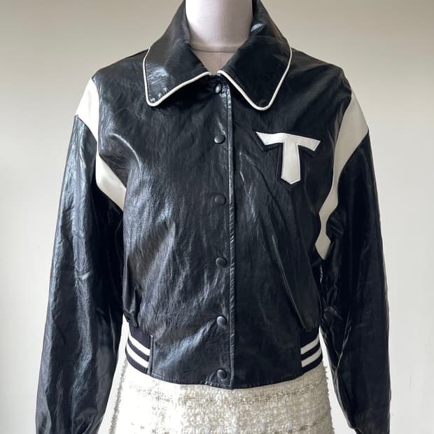 기아타이거즈 x LAP 콜라보 에코레더 바시티 점퍼