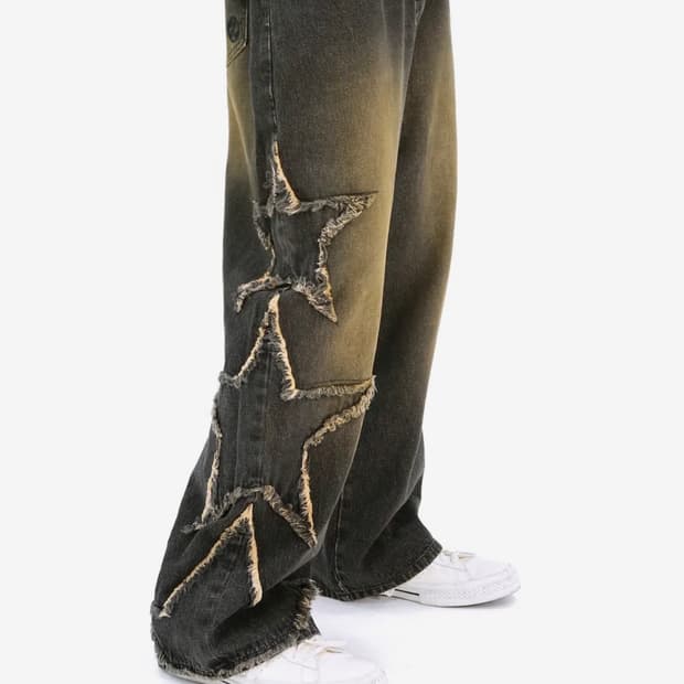 엑스톤즈 워싱 데님팬츠