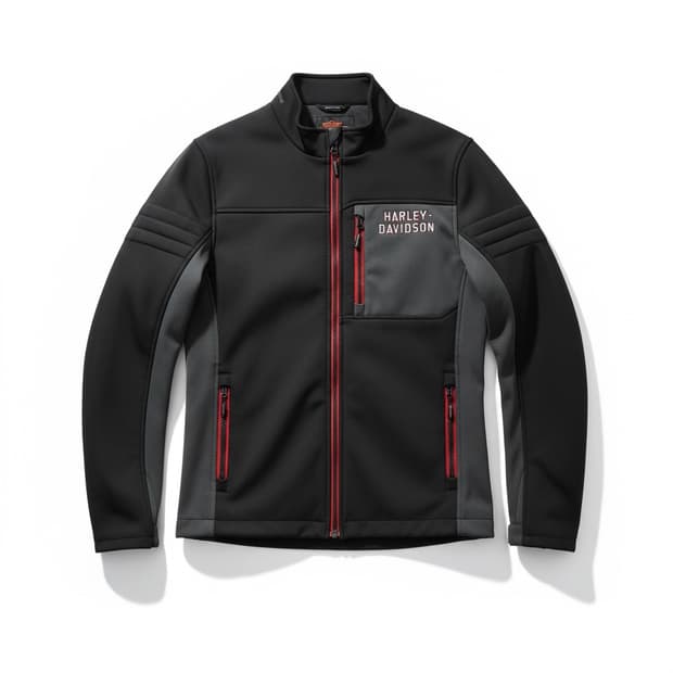 할리데이비슨 소프트쉘 자켓 블랙/레드 XL