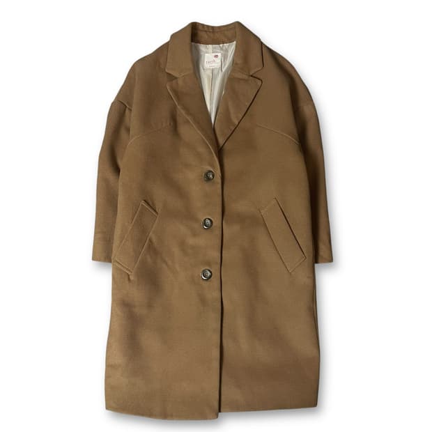 얼스뮤직앤이콜로지 베이지 싱글 코트 F