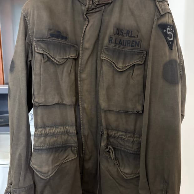 폴로 랄프로렌 컴뱃 M-65 이진욱 야상 M