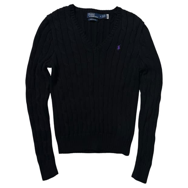 폴로 랄프로렌 케이블 V넥 니트 (신형QR)