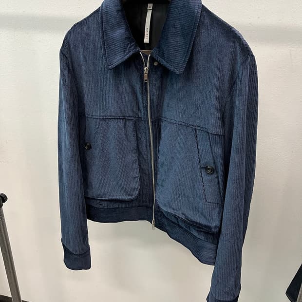 100) 노이어 리브드 집업 플라이트 자켓 