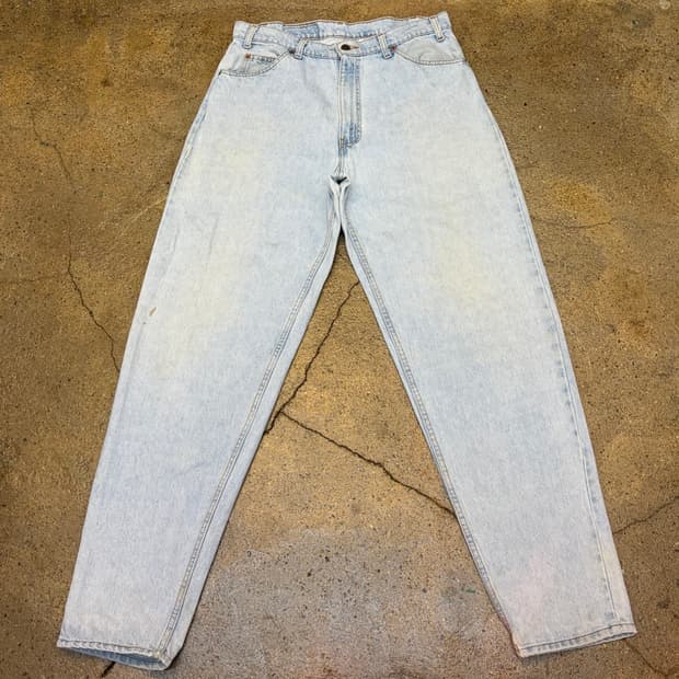 90s Made in USA 빈티지 리바이스560 오렌지탭 배기핏 청바지