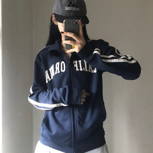 후아유 네이비 트랙 져지