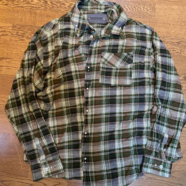 가키하라 체크셔츠 os