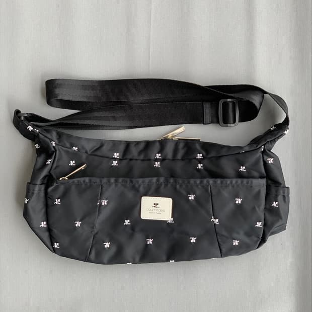 COURREGES Logo pattern Cross Bag