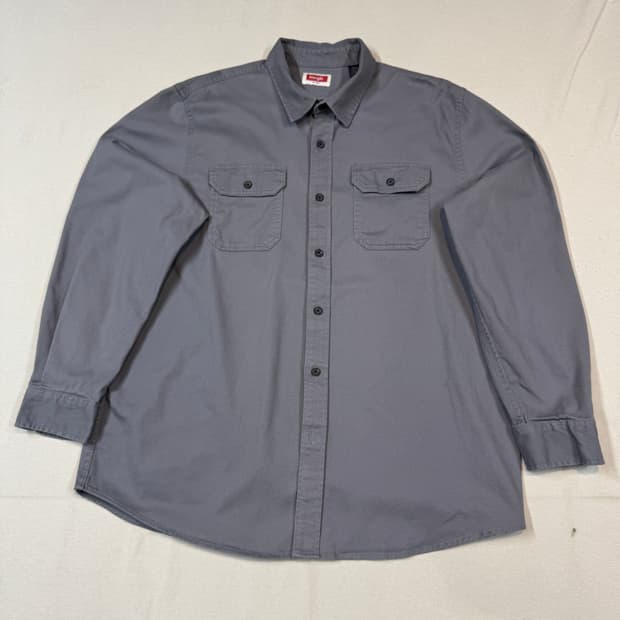 XL) Wrangler 랭글러 투포켓 워크웨어 코튼 셔츠 W9