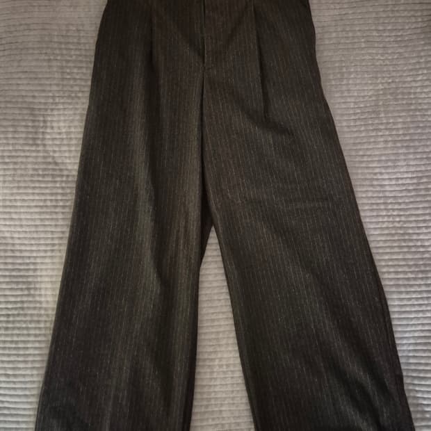 무인양품 핀 스트라이프 슬랙스 M