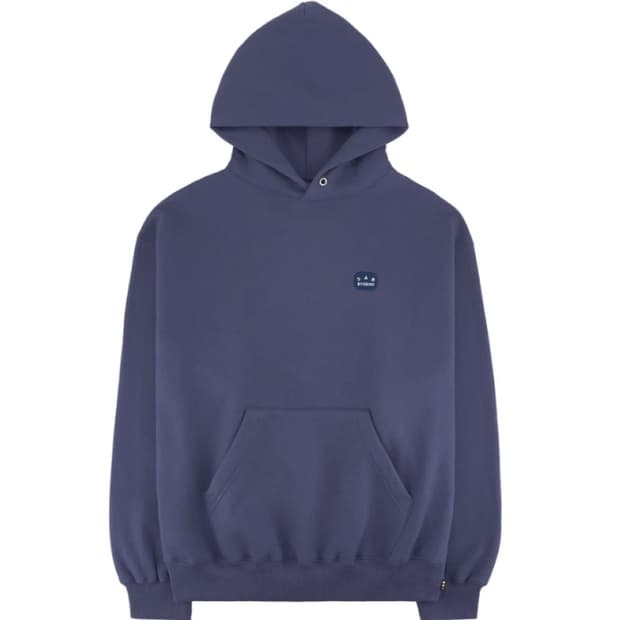 IAB 아이앱 패치후드티 L 블루