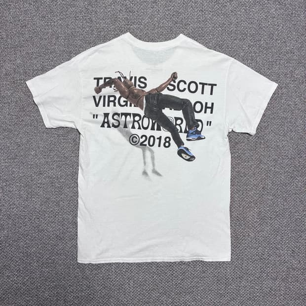 [L] 트레비스 스캇 아스트로월드 버질 아블로 반팔 티셔츠