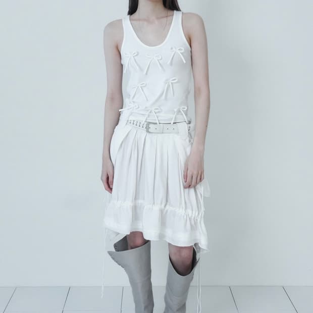 세릭 펌킨 포켓 스커트 화이트 pumkin pocket skirt