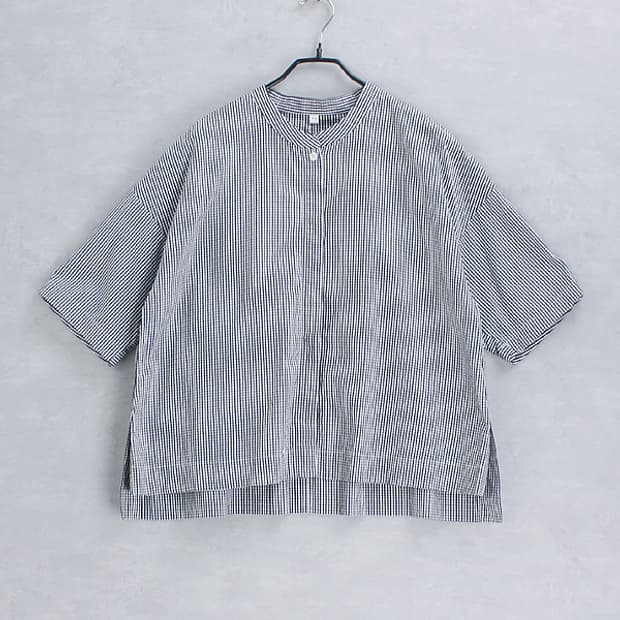 MUJI 無印良品 band collar shirt _ S5235