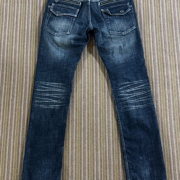 Ppfm 캣워싱 부츠컷 데님