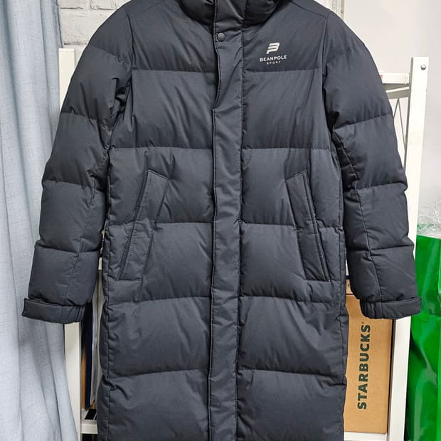 빈폴 여성 남성 롱패딩 S 90 덕다운 벤치다운 남녀공용 XD67