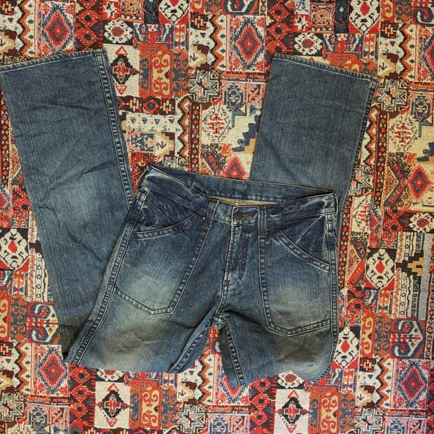 Bobson Crack Wash 00s Vintage Boots-cut