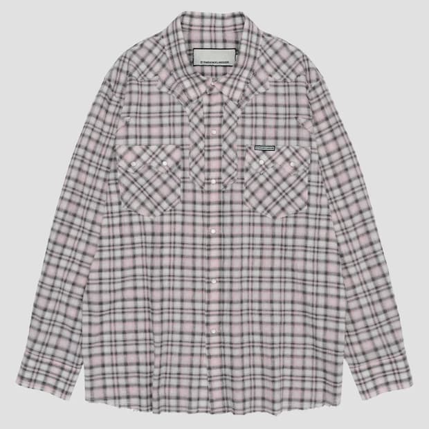 WESTERN CHECK SHIRTS PINK L