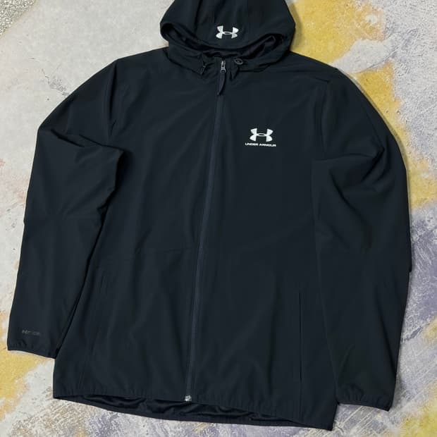 언더아머 스톰 후드 바막 자켓 블랙 XL