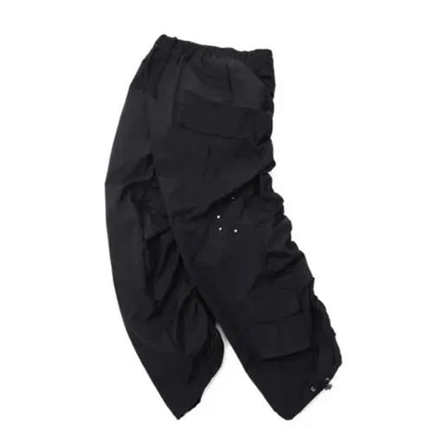 PUPA SHIRRING CARGO PANTS BLACK