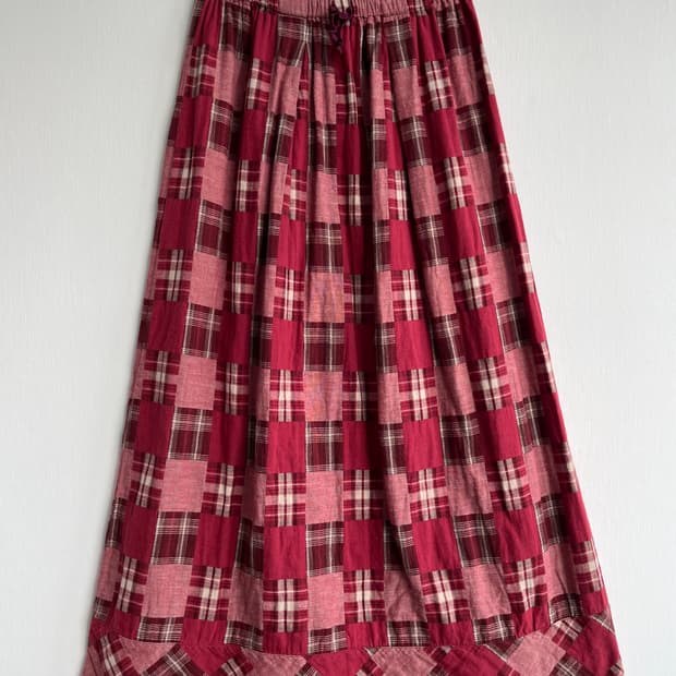 Fundament Paodelo 패치워크 롱 스커트