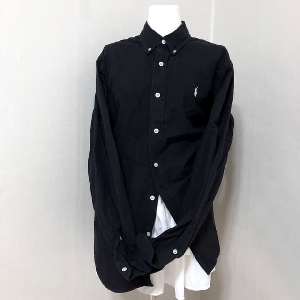 폴로 블랙 셔츠 M 