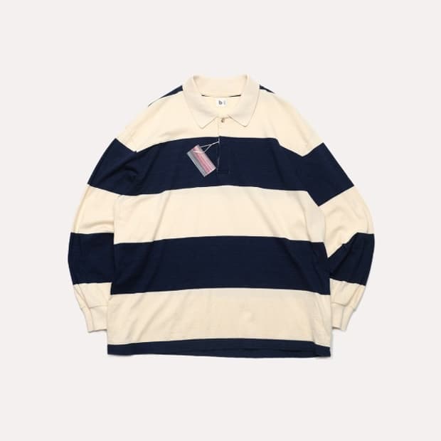 24ss wide border rugby shirt 
