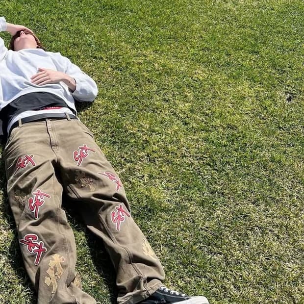 빈티지 블랭크 스웻셔츠 라이트그레이