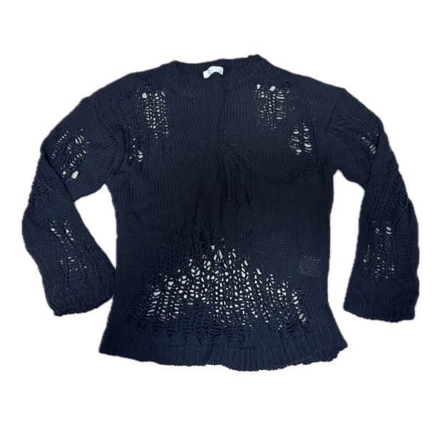 새상품) 블랙 그물 니트 