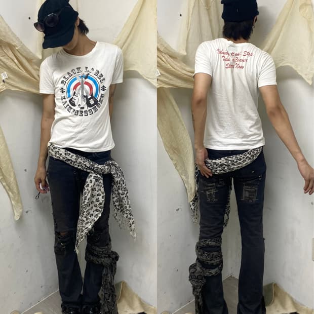 [Xfrm Black Label]00‘s Guitar Print Slim