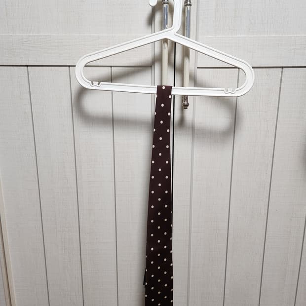 드레익스 폴카도트 넥타이 브라운(새상품)