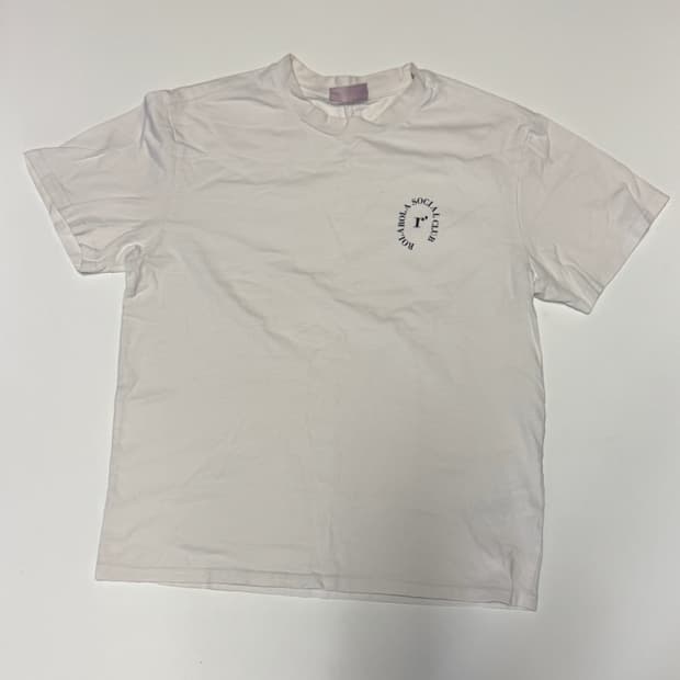 여성 로라로라 Rolarola 클럽 화이트 반팔 티셔츠 M