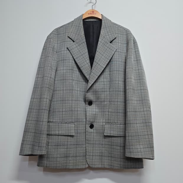 한섬 시스템 체크무늬 자켓105