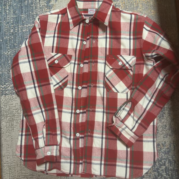 웨어하우스 플란넬셔츠 3104 c패턴 L(40)