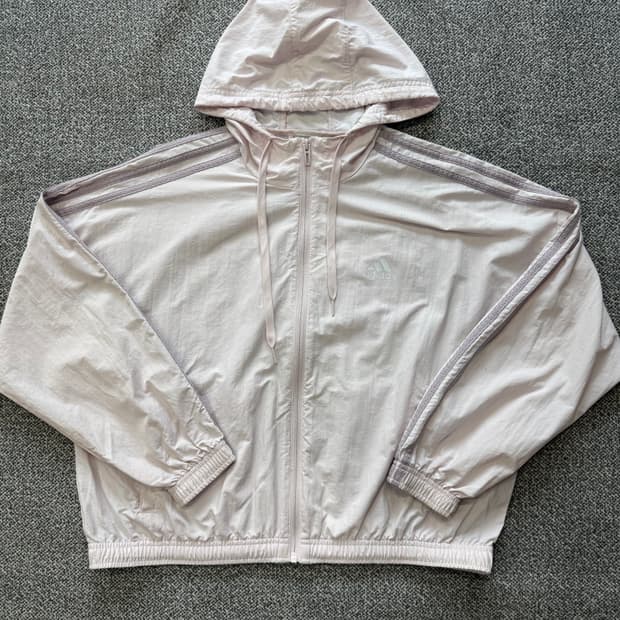 아디다스 핑크 윈드브레이커 트레이닝 자켓